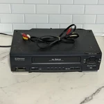 Emerson EWV601B Vcr Stereo Hi-fi Gray Tested Works No Remote Used. Price: $39.99.