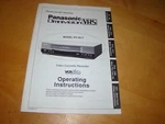 Lot Panasonic Omnivision Pv 4617,1220 &1560 Video Cassette Recorder Instructions. Price: $15.95.