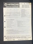 Hitachi VT-F540A-SERIESS Service Manual Video Cassette Recorder Original Good. Price: $19.99.
