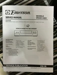 Emerson VR4451 VR4251 Vcr Repair Service Manual From The Usa **original** Very. Price: $19.99.