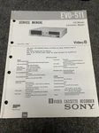 Sony EVO-511 Service Manual Good. Price: $19.99.