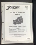 Zenith VM6190 Technical Reference Manual Vhs Hq Video Camcorder Original Good. Price: $29.99.